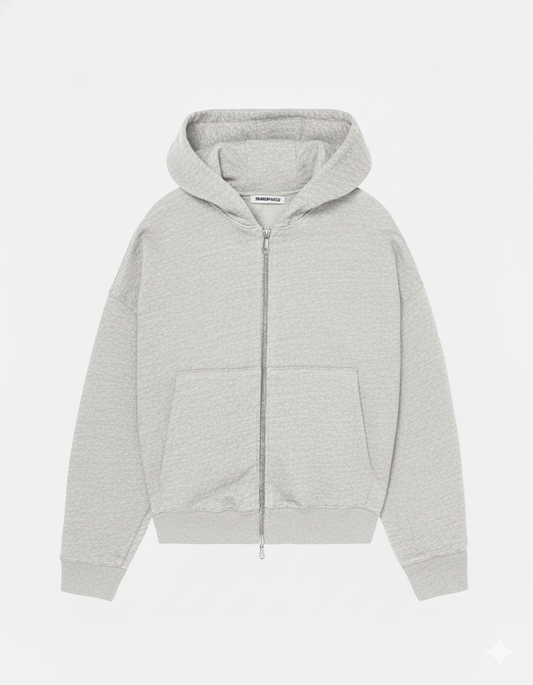 BOXY ZIP UP HOODIE