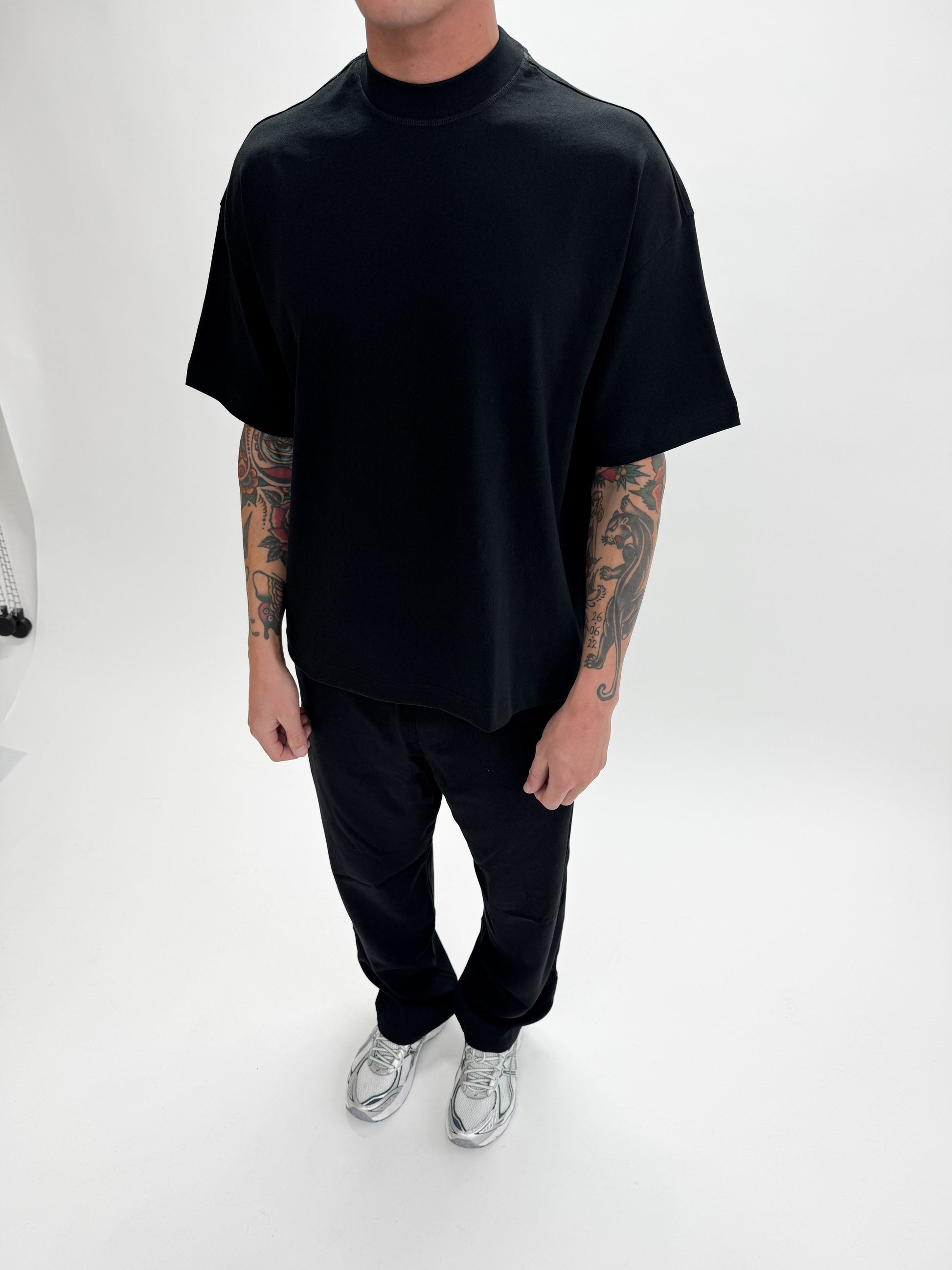 Black and white outfit male