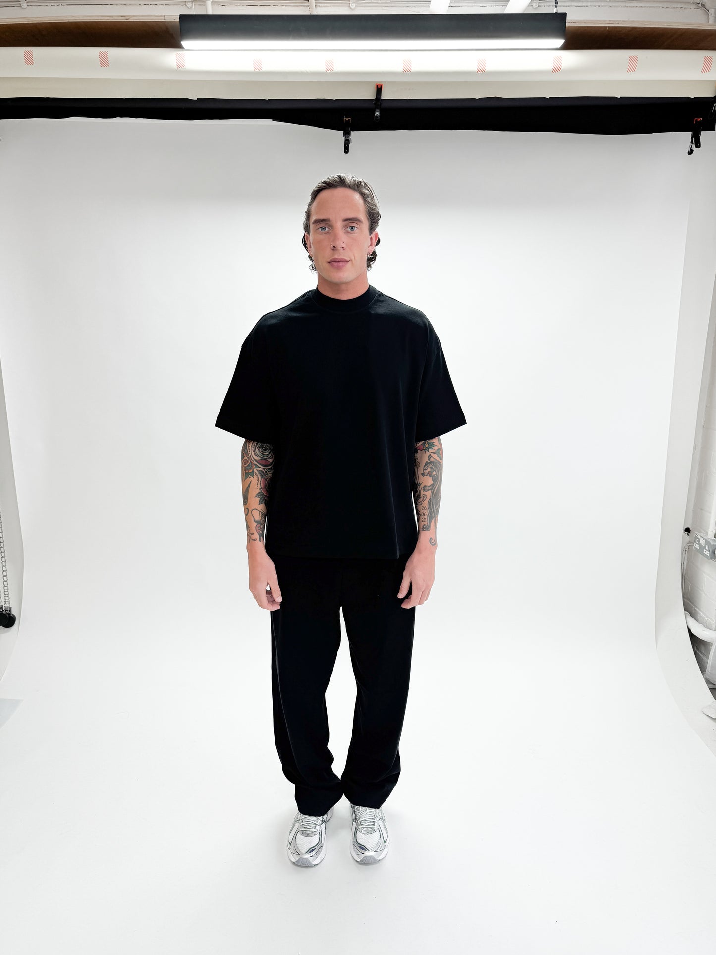 Black and white outfit male