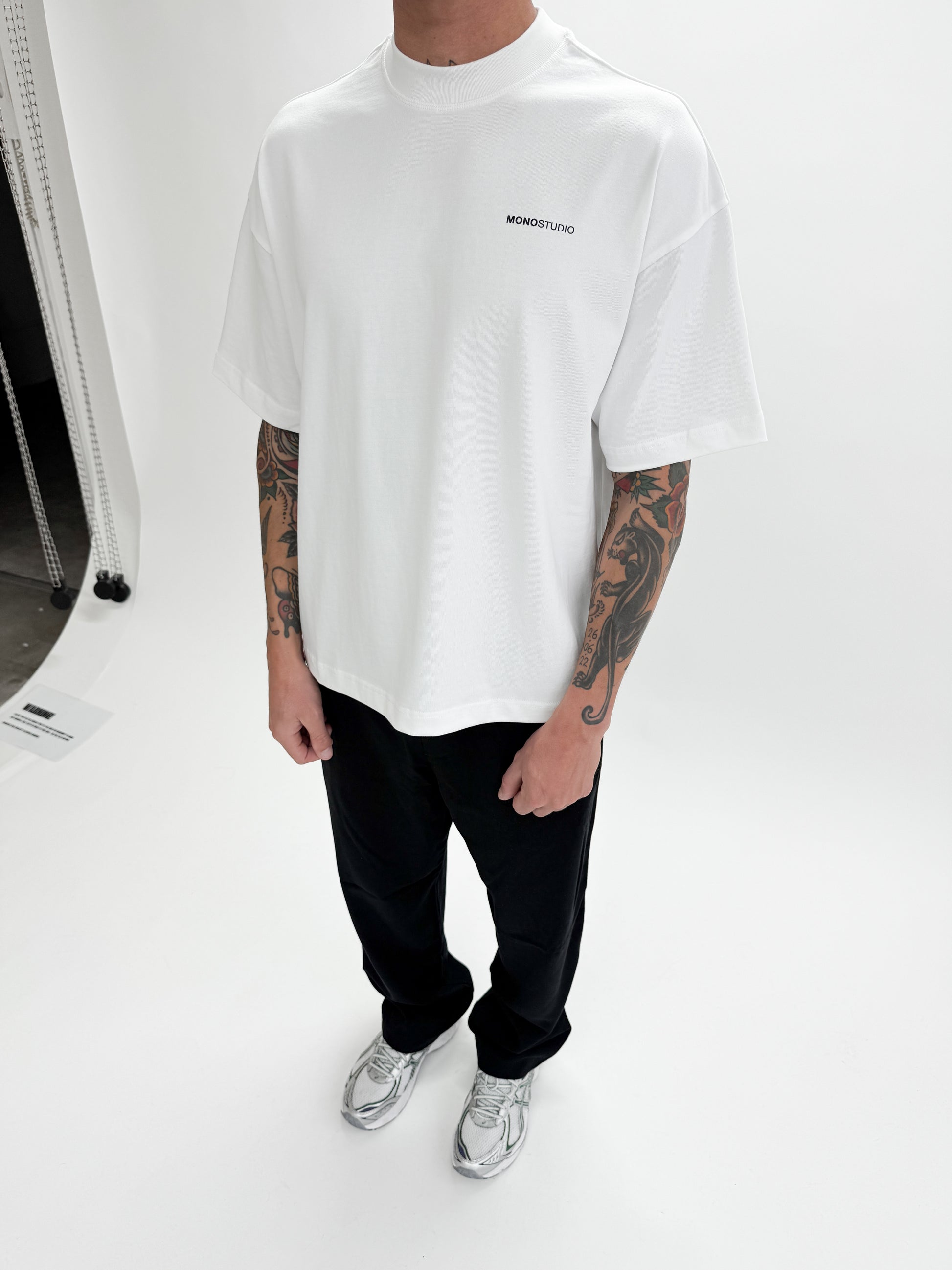 Black and white outfit male