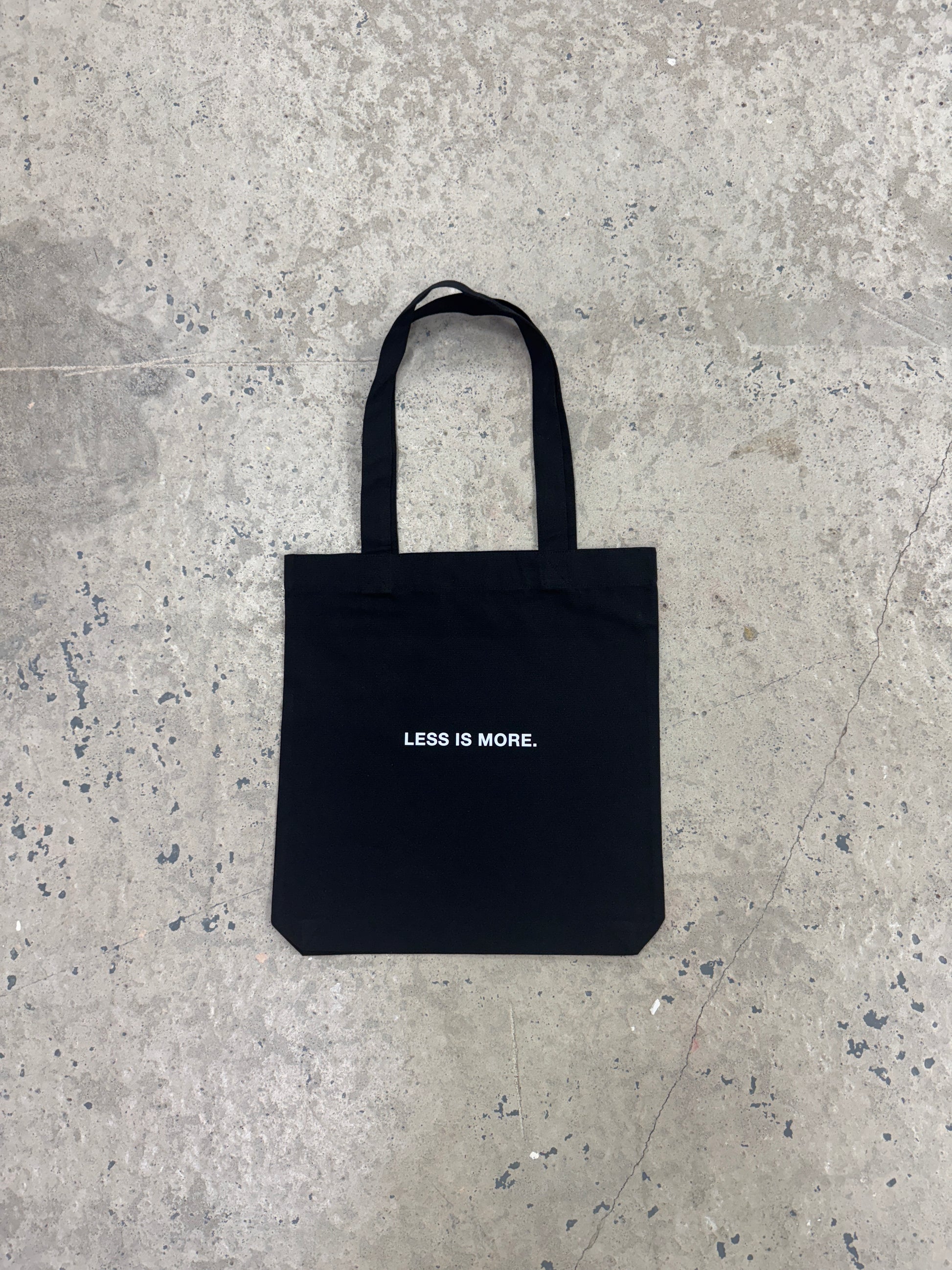 Black tote bag